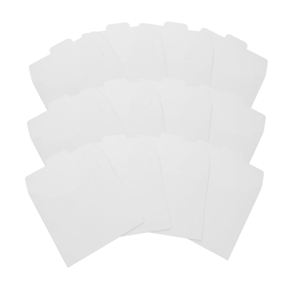 ERINGOGO 50pcs CD DVD Paper Sleeves Envelopes for Storage Waterproof CD Cases Sturdy Paper Organizer for Music and Movie Discs for Home and Travel
