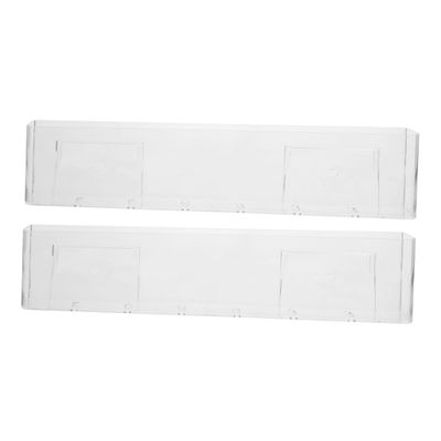 ULTECHNOVO 2pcs Cd Storage Rack Vinyl Record Holder Wall-mounted Record Frame Acrylic Wall Storage Rack for Music Lovers