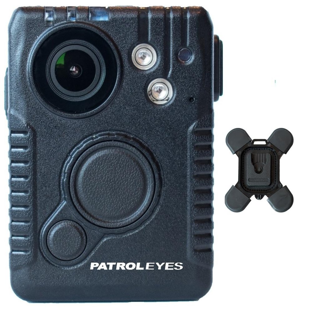PatrolEyes Pro 1080P HD 12 Hour Auto Infrared One Touch Recording Audio Video Photo Police Law Enforcement Heavy Duty Body Camera with Super Strong Magnet Mount PE-DV10-PRO