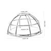 Housoutil 3pcs Detector Covers Alarm Head Protector Iron Wire Mesh Design Base Aesthetically Pleasing Easy to Install view 2
