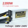 ORKDFJ 2000W/2200W ETH Power Supply Desktop Single-Channel Power Supply for BTC Bitcoin Ethereum Server Stable Speed Miner Mining(2200W) view 2