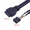BCMCBV 5Gbps 20Pin USB 3.0 Front Panel BC 1.2 Rapid Charging USB 2.0 USB2.0 USB3.0 HUB Expansion Bracket for PC 5.25'' DVD-ROM view 4