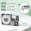6-Pack Replace for Casio Label Maker Tape XR-9WE XR9WE XR-9WE2S, Black on White 9mm 3/8'', Compatible with Casio EZ Label Printers Kl-60 Kl-780 Kl750b Kl-100 Kl750 Kl7200 view 4