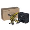 VYSLZ 4U Single 10X 6Pin PSU Mining Power Supply Source BTC ETH Bitcoin Miner 110V 240V 2000W 2400W 2600W ATX for 6 GPU Graphics Card(160-240V 2400W) view 1