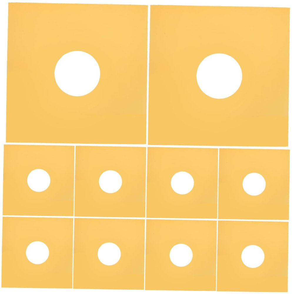 BESPORTBLE 10pcs Vinyl Record Jackets Paper Covers for Phonograph Sleeves Protects Against Scratches and Scuff Marks for Vinyl Record Collection Display
