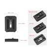 C5 Ball Head 38mm Big Ball Head 360 Panoramic Full CNC Low Profile Plate Tripod Head for Camera view 3
