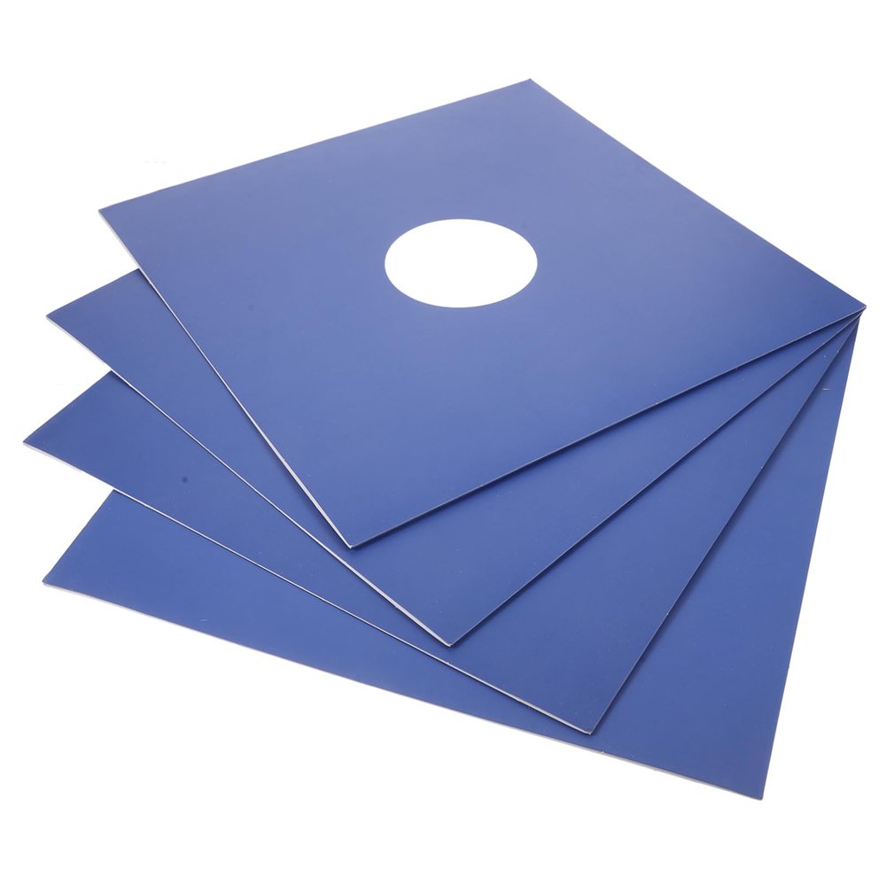 Cabilock 12-Inch Vinyl Record Sleeves 4pcs Protective Outer Covers for Albums Dust-Resistant Vinyl Record Jackets Anti-Static Design for Collectors