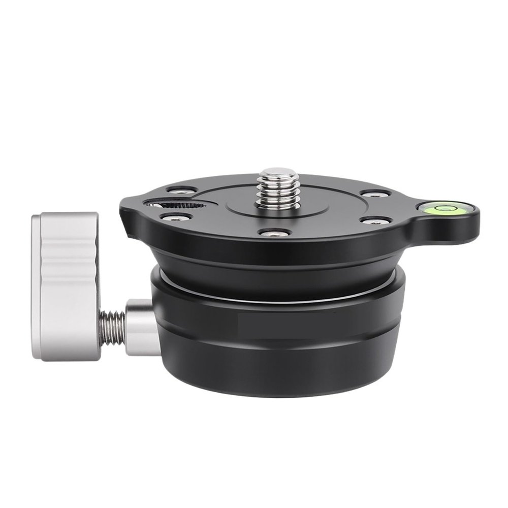 Tripod Monopod Head Leveling Base Level Horizontal LB50 Hemispheric Aerial Photography for DSLR Camera