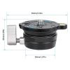 Tripod Monopod Head Leveling Base Level Horizontal LB50 Hemispheric Aerial Photography for DSLR Camera view 3