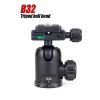 B44/B36/B32 Aluminum Alloy Panoramic Camera Tripod Head Max Load 15/12/8kg with Quick Release Plate for Telephoto Lens(B32) view 2