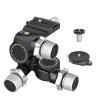 GR5 CNC Aluminum Alloy 3 Way Geared Tripod Head Load Capacity 6kgNet Weight 811g for Photography Camera(GR5 Kit) view 1