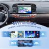 8 Core 4G+64G Qual-comm Snap-Dragon Chip Stereo for Toyota Camry 2000-2006 (Not Fit-J.B.L), Carplay Radio Android auto, 5GWiFi GPS, 9 inch IPS Touch Screen, Bluetooth 5.1 AHD Backup Camera view 2