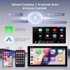 10.1 inch Single Din Car Stereo CarPlay Android Auto Mirror Link, KYNNT Detachable Touch Screen Car Radio with BT FM/EQ/USB/AUX/TF/SWC/MIC Car Audio Receiver Backup Camera view 2