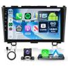 8 Core 6G+128G Android Car Radio for Honda CRV 2007-2011, 9" IPS Touchscreen with Wireless Carplay & Android Auto & Mirror Link, Backup Camera, Bluetooth, FM/RDS/GPS/DSP/USB/WiFi view 1