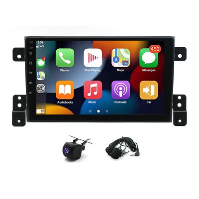 4+64G 9inch Car Radio Stereo for Suzuki Grand Vitara 2005-2015 w/GPS 2014 2013 2012 2011 2010 2009 2008 2007 2006 w/carplay w/Android 13 Auto Double Din Audio Receiver w/Bluetooth Backup Camera