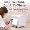 22cm Light Box Portable Photo Box Booth with 3000-5500k Adjustable Brightness, Mini Photo Studio Tent Jewelry Light Box for Product Photography, 360 Electric Rotating Turntable view 2