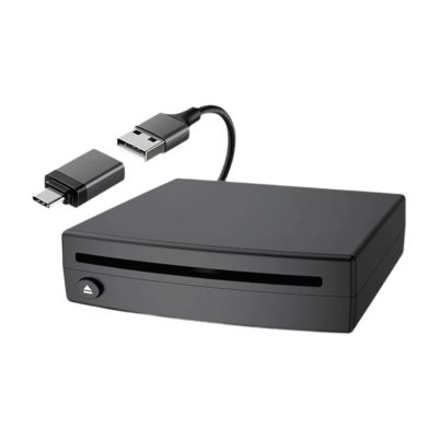 ZGUZMCMK USB Vehicle DVD Cd Players Universal Multipurpose Black Easy to Install Professional Accessory Compact Portable Plug and Play