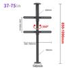 360 Degree TV Floor Stand TV Ceiling Mount, Adjustable Bracket Partition Wall Rotating Rack Rotating TV Cabinet Rotating Base Up To 110 Lbs, Fits 32 75inch LED Screen Display,85-109cm view 4