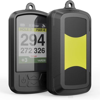 XSDtech Silicone Case Compatible with Izzo Swami 6000i Handheld Golf GPS - Black(Swami 6000i)