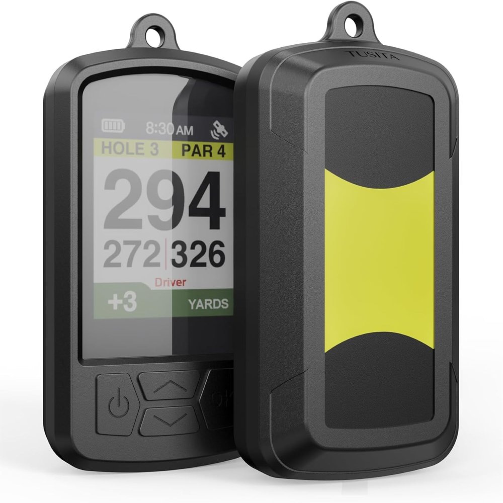 XSDtech Silicone Case Compatible with Izzo Swami 6000i Handheld Golf GPS - Black(Swami 6000i)