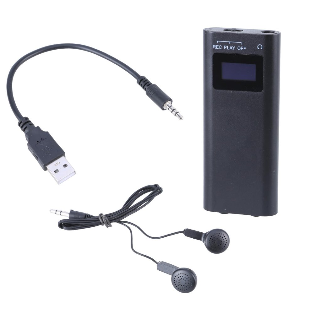64GB Digital Voice Recorder Voice Activated Recorder For Lectures Meetings Interviews Dictaphone Recorder Device Tape
