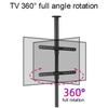 360 Degree TV Floor Stand TV Ceiling Mount, Adjustable Bracket Partition Wall Rotating Rack Rotating TV Cabinet Rotating Base Up To 110 Lbs, Fits 32 75inch LED Screen Display,200-295cm view 3