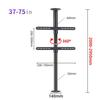 360 Degree TV Floor Stand TV Ceiling Mount, Adjustable Bracket Partition Wall Rotating Rack Rotating TV Cabinet Rotating Base Up To 110 Lbs, Fits 32 75inch LED Screen Display,200-295cm view 4