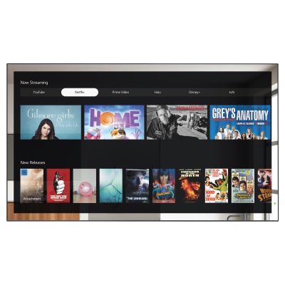 Soulaca 27 inches Smart Mirror LED TV for Bathroom Waterproof IP65 Full HD DTV(ATSC) Tuner webOS Wi-Fi & Bluetooth with Alexa Built-in SPA Luxury Hotel New