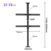 360 Degree TV Floor Stand TV Ceiling Mount, Adjustable Bracket Partition Wall Rotating Rack Rotating TV Cabinet Rotating Base Up To 110 Lbs, Fits 32 75inch LED Screen Display,170-205cm view 4