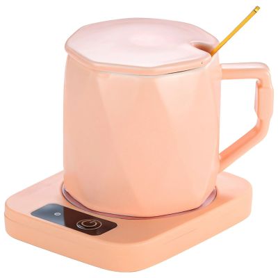 55C Ceramic Mug Warmer with Heating Pad, Color, Key Button Control, Us Plug, Includes Gift Box