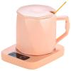 55C Ceramic Mug Warmer with Heating Pad, Color, Key Button Control, Us Plug, Includes Gift Box view 1
