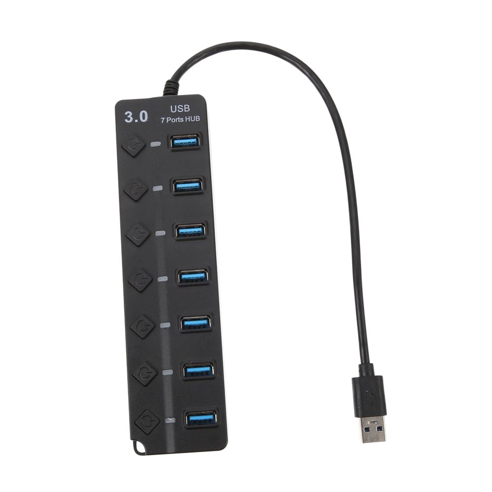 MERRYHAPY USB Hub with Ports Independent Power Control Overload Protection Portable Data Splitter for Ultrabook Tablet Reliable USB Hub Accessory for Fast Data Transfer