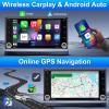 10" Double Din Car Radio Stereo with Wireless w/carplay w/Android 13 Auto for Mitsubishi Outlander 2020-2022 IPS Car Audio Receiver w/WiFi GPS w/Bluetooth AHD Backup Camera Mic,SWC/FM, 2+32G view 2