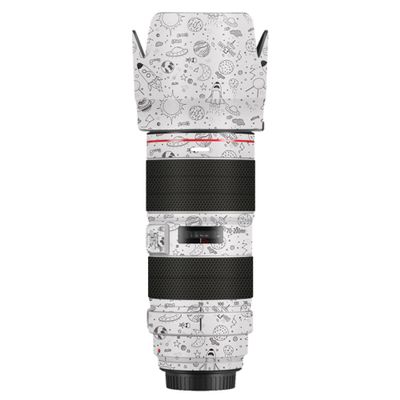Mebont Camera Decal Skin for Canon EF 70-200mm F2.8L is III USM 3M Material Sticker Waterproof Lens Protector(Space White)