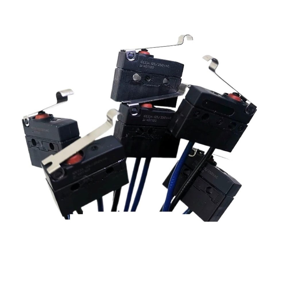 1pcs Switch Waterproof Microswitch with line 10A125V R Pressure Rod Detection Limit Switch