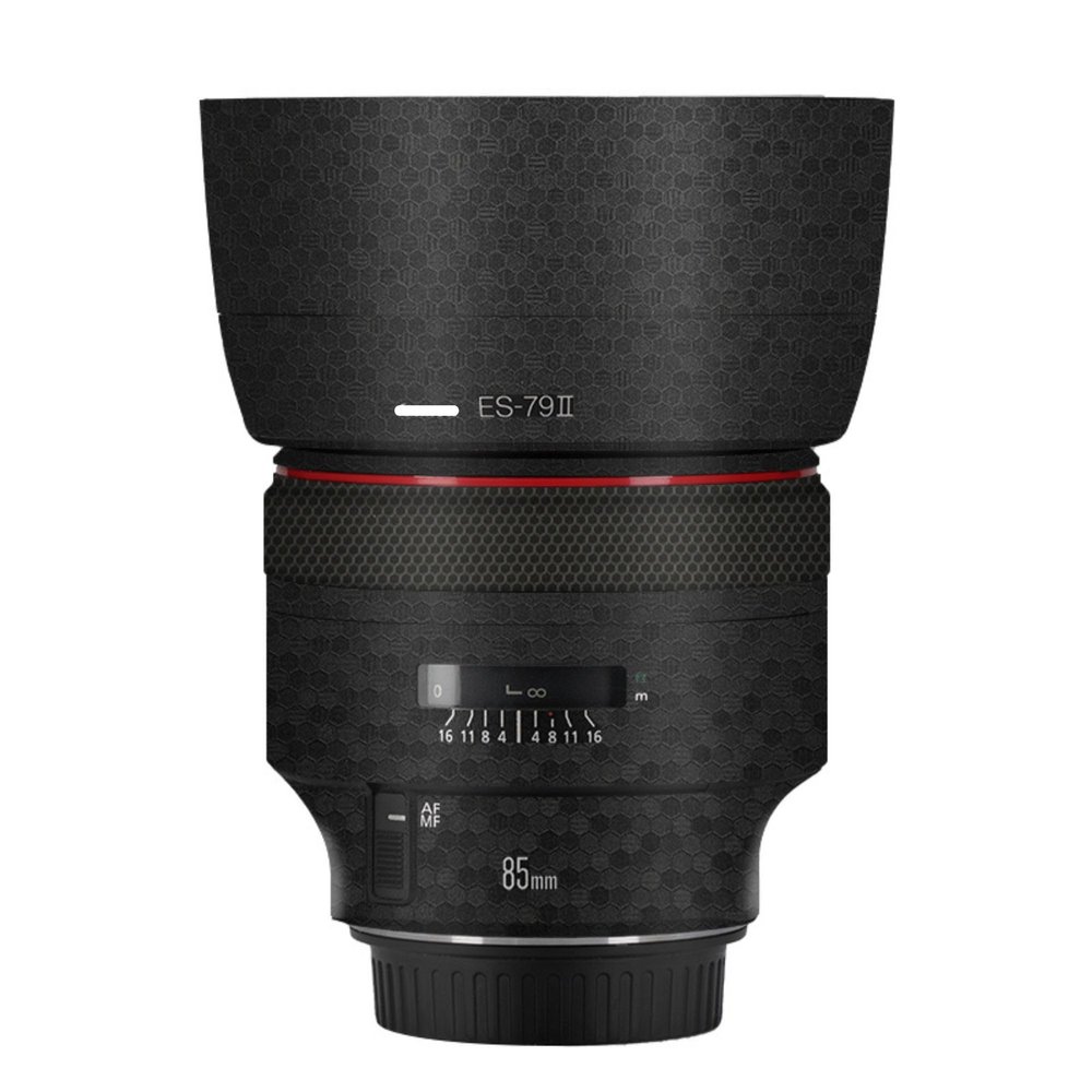 Mebont Camera Decal Skin for Canon EF 85mm F1.2L II USM 3M Material Sticker Waterproof Lens Protector(Hive Black)