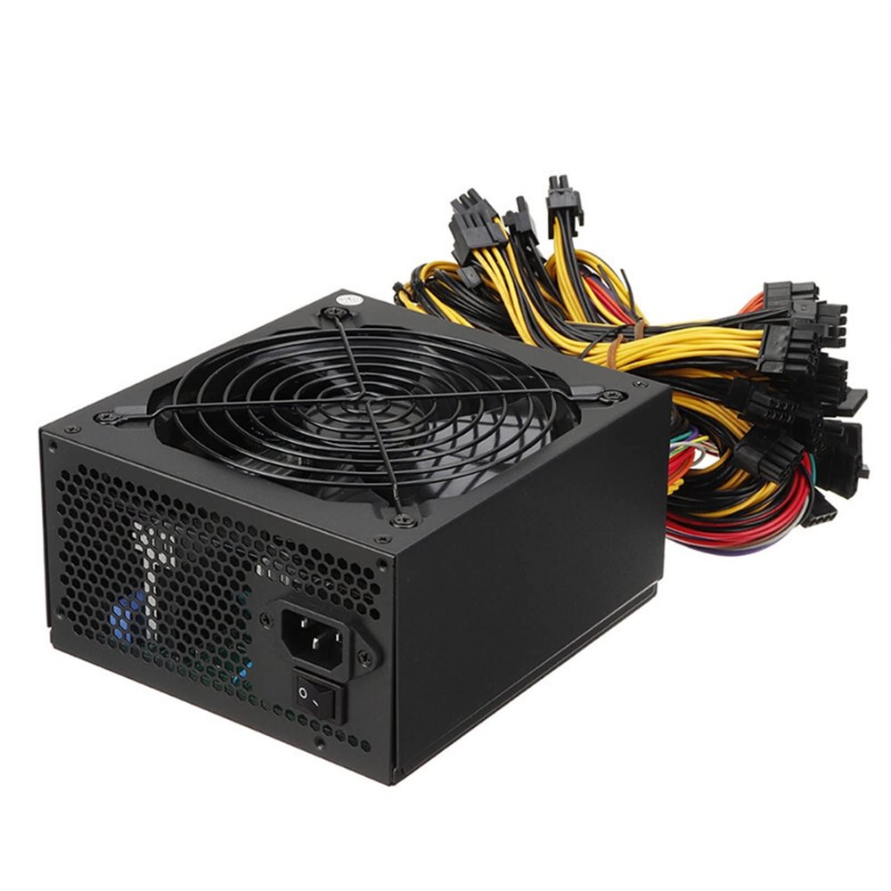 INFRI 2000W PC Computer Miner Power Supply ATX ETH BTC Bitcoin Mining Machine 180~240V