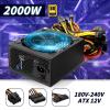 INFRI 2000W PC Computer Miner Power Supply ATX ETH BTC Bitcoin Mining Machine 180~240V view 2