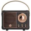 Wireless Retro Speaker, Portable Mini Radio for Kitchen, Office, Party, Black view 1