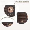 Wireless Retro Speaker, Portable Mini Radio for Kitchen, Office, Party, Black view 4