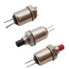 2/5/10Pcs DS 402 Self-Reset/Momentary Micro Push Button Switch 5mm Metal Mini 2PIN Switch Red Green Black(Green,2Pcs) view 2