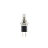 5pcs/1pcs PB05A 7mm ON-Off 2Pin Latching Self Locking SPST Normally Open Mini Push Button Switch GildingMetal Switch(White,1 Piece) view 1