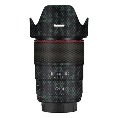 Mebont Camera Decal Skin for Canon EF 35mm F1.4L II USM 3M Material Sticker Waterproof Lens Protector(Mamba Green)