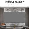 MVUYO Projector Screen 16:9 Foldable Anti-Light Reflective Cloth for Home Party Movie(110 inch) view 2