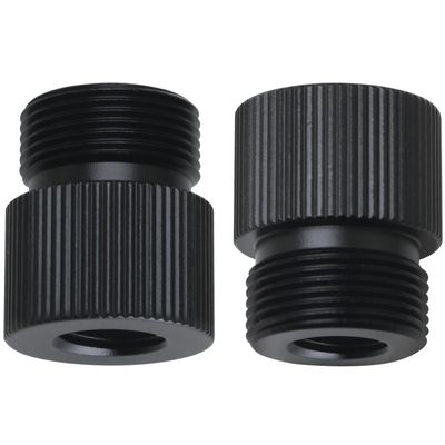 2PCS Mic Stand Adapter, 5/8 Male to 3/8 Female Tripod Camera Screw Adapter for Microphone Stand Mount for Photography Tripod Conversion Black