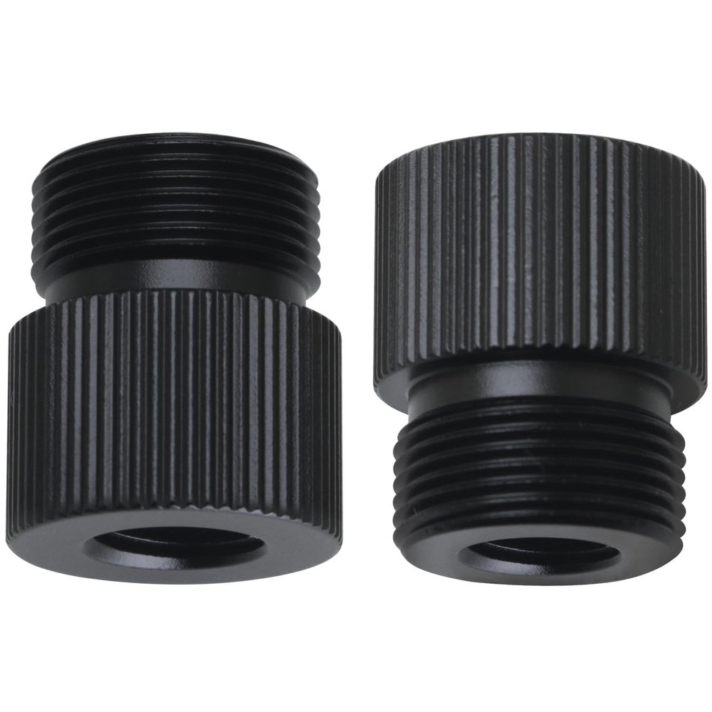 2PCS Mic Stand Adapter, 5/8 Male to 3/8 Female Tripod Camera Screw Adapter for Microphone Stand Mount for Photography Tripod Conversion Black