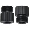 2PCS Mic Stand Adapter, 5/8 Male to 3/8 Female Tripod Camera Screw Adapter for Microphone Stand Mount for Photography Tripod Conversion Black view 1