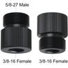2PCS Mic Stand Adapter, 5/8 Male to 3/8 Female Tripod Camera Screw Adapter for Microphone Stand Mount for Photography Tripod Conversion Black view 2