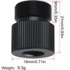 2PCS Mic Stand Adapter, 5/8 Male to 3/8 Female Tripod Camera Screw Adapter for Microphone Stand Mount for Photography Tripod Conversion Black view 3