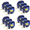 Cruxer 12 Pack Replacement for 91332 Letra Tag Refills Tape 12mm x 4m (1/2" x 13') Black Text on Yellow Plastic Label Tape Compatible with 200B LT100H LT100T QX50 Label Maker for Home Office School view 1